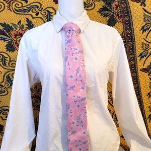 Pink Floral Tie
